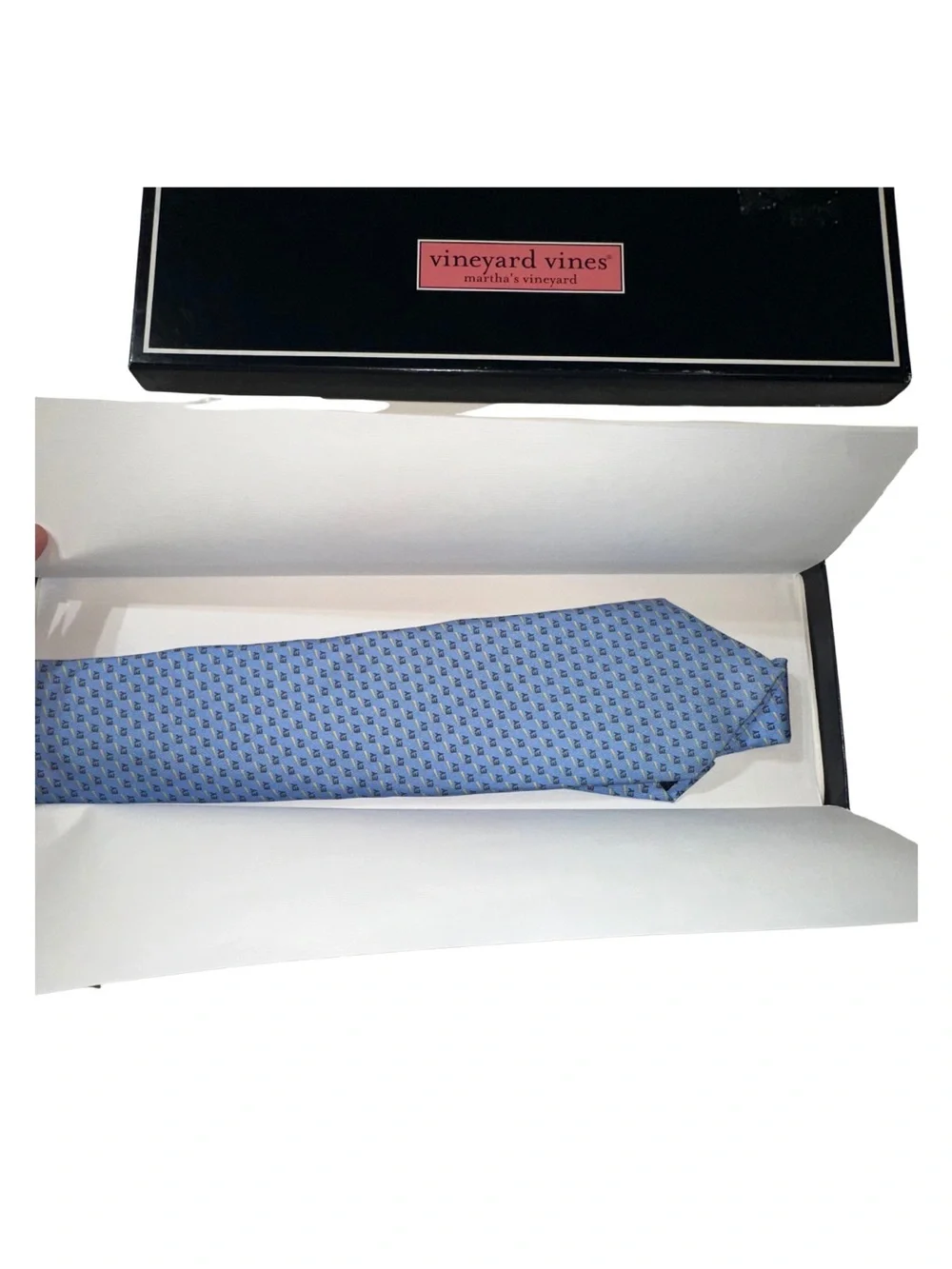 Vineyard Vines EY Ernst & Young Custom Collection Silk Tie NWT Boxed USA Made